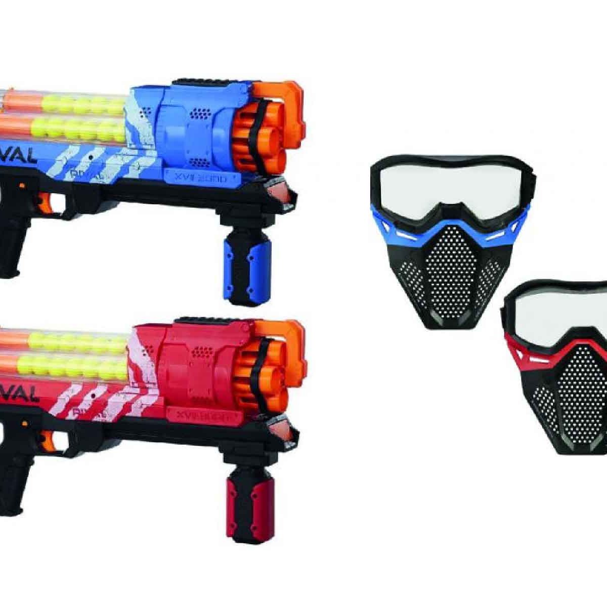 jeux interactif pistolets nerfs pour labyrinthe